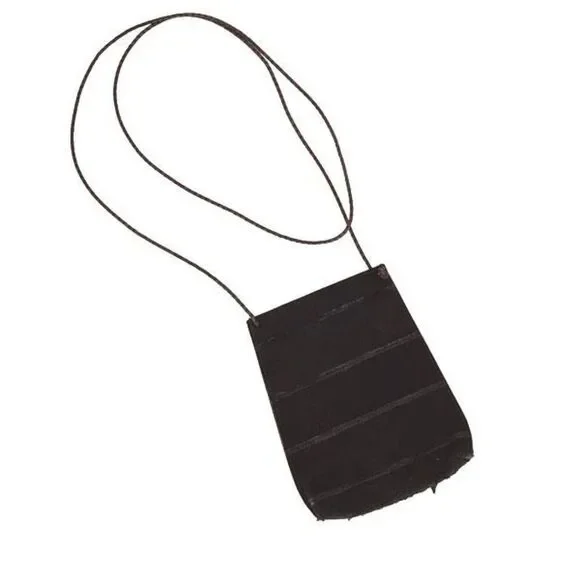Womens Leather Suede Braided Strap Cell Phone Crossbody Sling Bag Black One Size